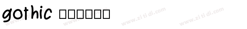 gothic RR字体转换